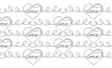 Load image into Gallery viewer, Love, Digital quilting pattern, design, pantograph, E2E