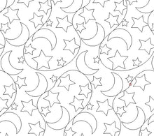 Load image into Gallery viewer, Night, Digital quilting pattern, design, pantograph, E2E