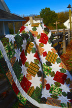 Load image into Gallery viewer, Homemade handmade classic Christmas quilt