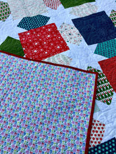Load image into Gallery viewer, Ugly sweater Christmas quilt, modern stars