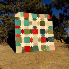 Load image into Gallery viewer, Ugly sweater Christmas quilt, modern stars