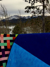 Load image into Gallery viewer, Modern Scrappy Quilt, woven.