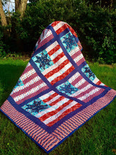 Load image into Gallery viewer, Patriotic quilt, veteran, 4th of July