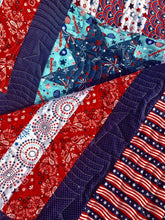 Load image into Gallery viewer, Patriotic quilt, veteran, 4th of July