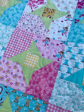 Load image into Gallery viewer, Cowboy and Cowgirl quilt, very pretty!