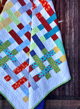 Load image into Gallery viewer, Bright and Modern Woven quilt