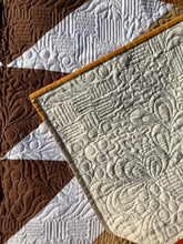 Load image into Gallery viewer, Large flying geese modern quilt.