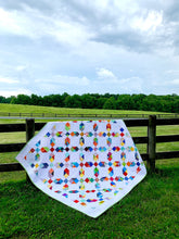 Load image into Gallery viewer, Rainbow scrappy quilt.
