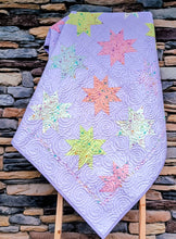 Load image into Gallery viewer, Baby quilt, bright colors, Stars
