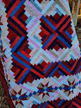 Load image into Gallery viewer, Log Cabins and Stars, Queen size