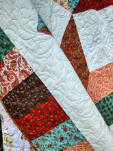 Load image into Gallery viewer, Handmade Carpenter Star Quilt: Heirloom Cotton Bedding