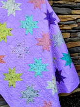 Load image into Gallery viewer, Lilac Star Quilt Pattern