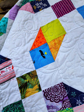 Load image into Gallery viewer, Rainbow scrappy stars, crispy white background