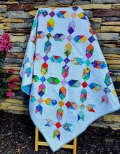 Load image into Gallery viewer, Rainbow scrappy stars, crispy white background