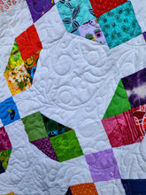 Load image into Gallery viewer, Rainbow scrappy stars, crispy white background