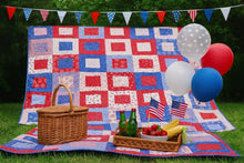 Load image into Gallery viewer, 4th of July Celebration throw quilt