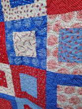 Load image into Gallery viewer, 4th of July Celebration throw quilt