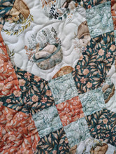 Load image into Gallery viewer, Easter Bunnies baby quilt, crib size.