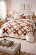 Load image into Gallery viewer, Floral Lattice Quilt Pattern