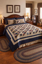 Load image into Gallery viewer, Handcrafted Star Quilt – All Cotton, Professionally Quilted
