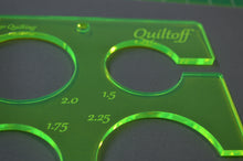 Load image into Gallery viewer, Longarm quilting ruler, Circle template