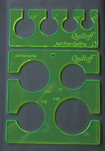 Load image into Gallery viewer, Longarm quilting ruler, Circle template