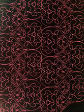 Load image into Gallery viewer, Hearts x4 for large froat machine digital quilting pattern, design, pantograph