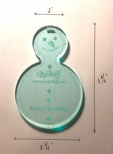 Load image into Gallery viewer, Snowman quilting ruler