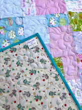 Load image into Gallery viewer, Available now: Easter Bunny baby quilt