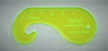 Load image into Gallery viewer, Longarm quilting ruler, 7 Curves