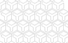 Load image into Gallery viewer, Geometric #1, Digital quilting pattern, design, pantograph.
