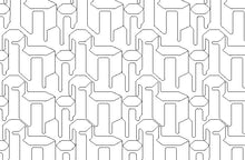 Load image into Gallery viewer, Geometric #2, Digital quilting pattern, design, pantograph.
