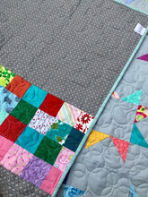 Load image into Gallery viewer, Silver stars quilt
