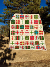 Load image into Gallery viewer, Homemade handmade modern Christmas quilt

