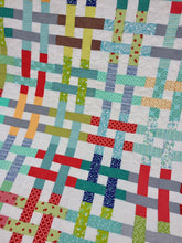 Load image into Gallery viewer, Modern Scrappy Quilt, woven, bright
