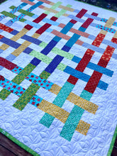 Load image into Gallery viewer, Bright and Modern Woven quilt
