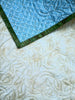 Blue and yellow Lemon Drop quilt