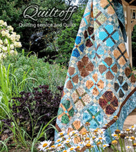 Load image into Gallery viewer, luxurious batik quilt, large flowers
