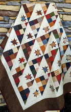 Load image into Gallery viewer, Kansas Troubles scrappy stars quilt

