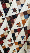 Load image into Gallery viewer, Kansas Troubles scrappy stars quilt
