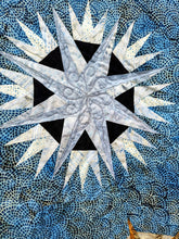 Load image into Gallery viewer, Captains Wheel Batik Quilt.
