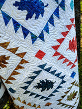 Load image into Gallery viewer, Autumn Leaves Quilt Pattern, Fall Leaf Quilted Wall Hanging
