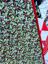 Load image into Gallery viewer, Snow Day quilt, Christmas quilt.
