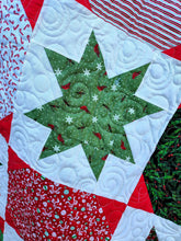 Load image into Gallery viewer, Snow Day quilt, Christmas quilt.
