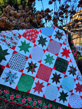Load image into Gallery viewer, Snow Day quilt, Christmas quilt.

