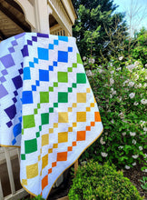 Load image into Gallery viewer, Rainbow Chandelier Throw quilt
