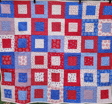Load image into Gallery viewer, 4th of July Celebration throw quilt
