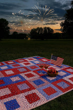 Load image into Gallery viewer, 4th of July Celebration throw quilt
