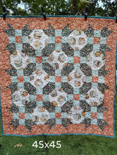 Load image into Gallery viewer, Easter Bunnies baby quilt, crib size.
