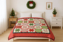 Load image into Gallery viewer, Snow Day quilt, Christmas quilt

